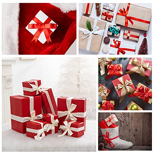 Ivory Satin Ribbon 1-1/2 Inches X 25 Yards, Solid Color Fabric Ribbon For Gift Wrapping, Crafts, Hair Bows Making, Wreath, Wedding Party Decoration And Sewing Projects #TOP3