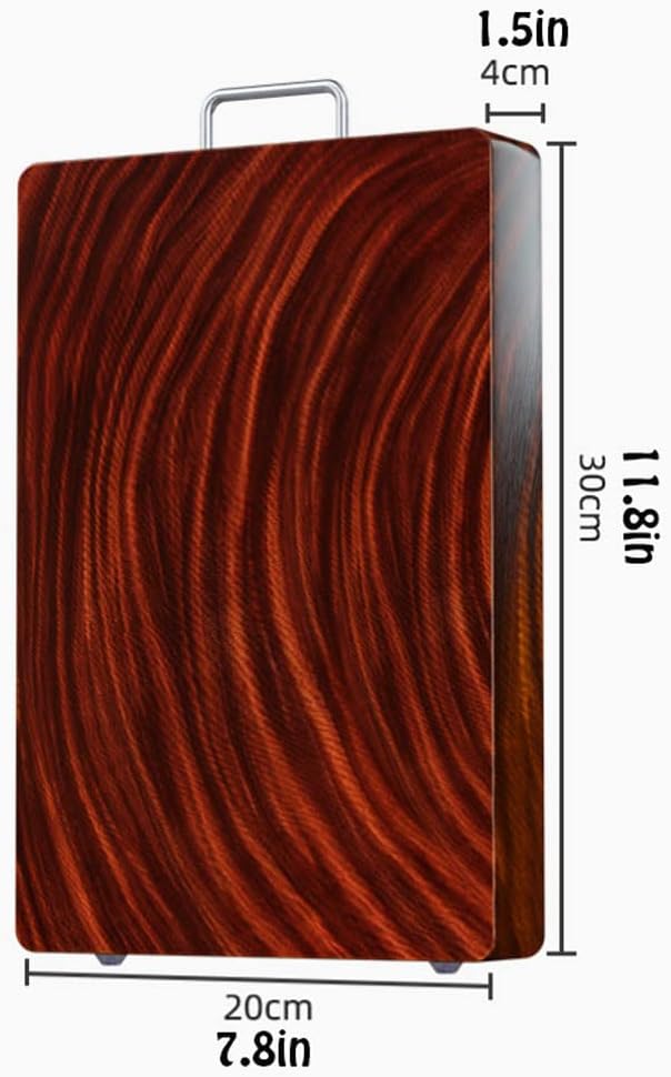 Chopping Board Wooden Cutting Board with Convenient Handles - Ideal for Heavy-Duty Kitchen Chores, Meat, and Vegetables,