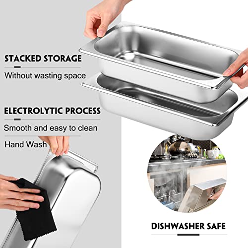 Image of Thenshop 10 Pack Stainless Steel Steam Table Pans