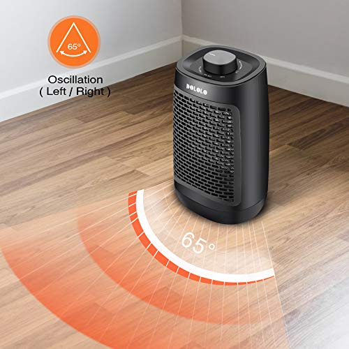 Fan Heater,Heaters for Home Low Energy,Fast Heating Ceramic Electric Heater with 3 Heat Settings,1500W/750W Space Small Heaters for Home, Office & Garage,Tip-Over Protection,65 Oscillating - Cosy Home Interiors Fan Heater,Heaters for Home Low Energy,Fast Heating Ceramic Electric Heater with 3 Heat Settings,1500W/750W Space Small Heaters for Home, Office & Garage,Tip-Over Protection,65 Oscillating - Image 6