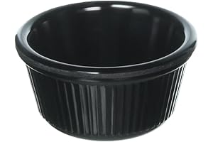 3oz Black Fluted Winco Ramekins