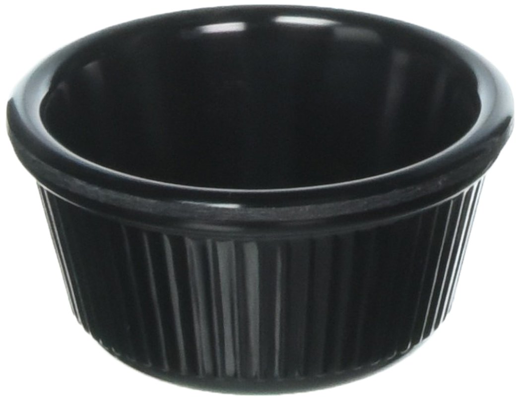 Ramequins cannelés 85 g noir lot de 12 moule individuel pâtisserie