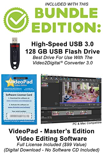 Clearclick VIDEO2DIGITAL 3.0 BUNDLE EDITION Video To Digital Converter 3.0 (Third Generation) - Record Video & Audio From Vcr'S, Vhs, Av, Rca, Hi8, Camcorder, Dvd thumb #4