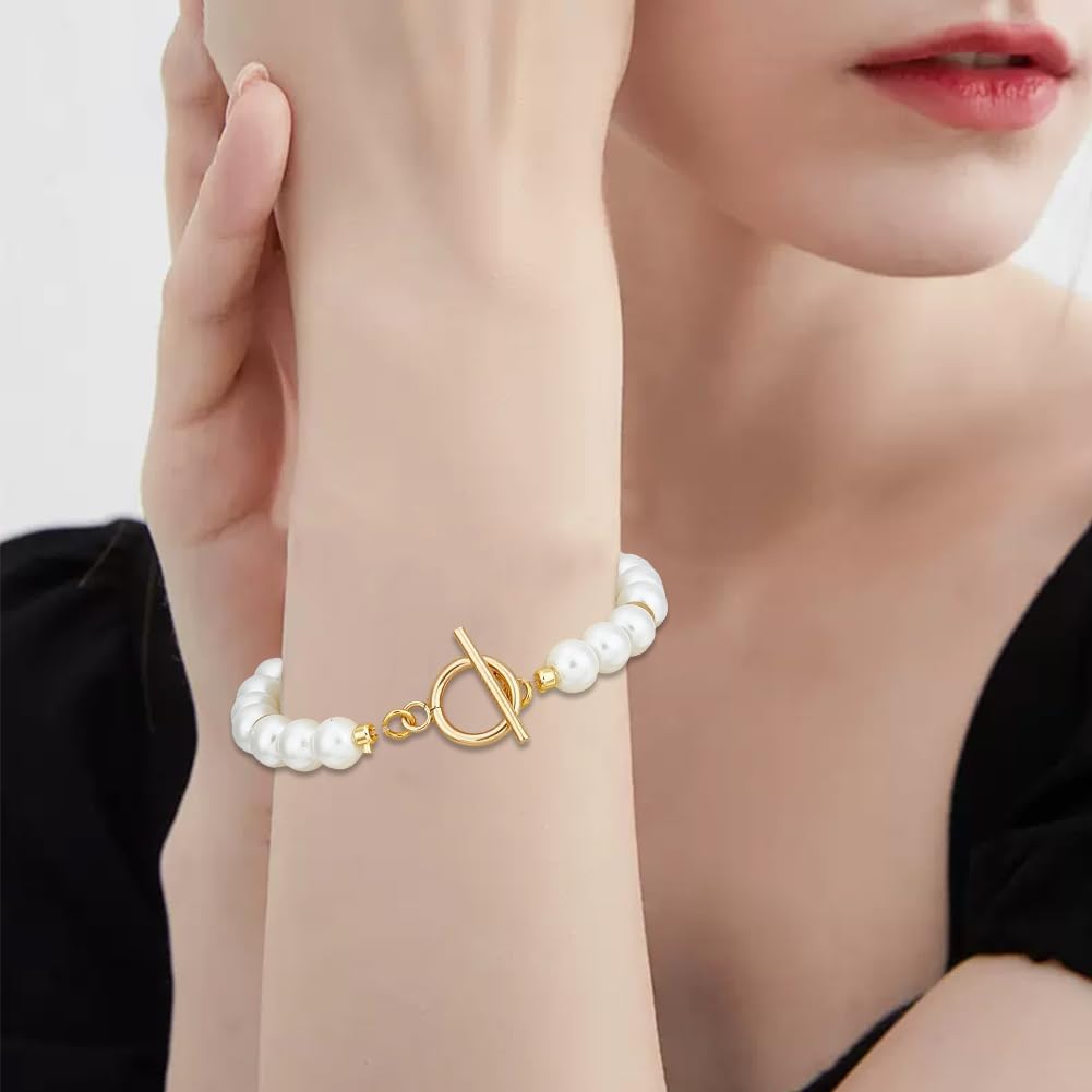 Beebeecraft 25 Sets Toggle Clasps 18K Gold Plated 304 Stainless Steel T Bar Ring Closure Connector for Jewelry Making Bracelet Necklace - Image 5