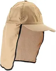 Boné Com Proteção Pescoço Nuca Pescador Solar Uv Trilha