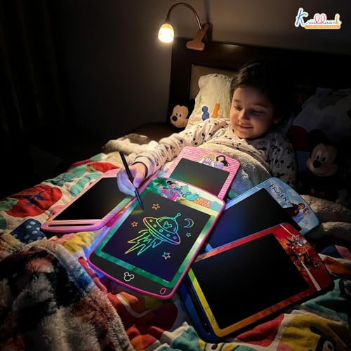 Image of Pack of 4 LCD Writing Tablet Doodle Board for Kids - 8.5 Inch Colorful Electronic Drawing Pad, Educational Learning Toy with Lock Function & One-Tap Erase, Kids Birthday Gifts (Multicolor)