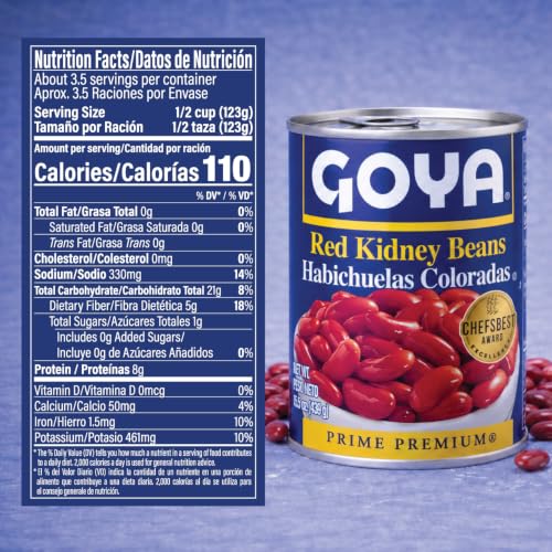 Image of Goya Foods Premium Red Kidney Beans, 15.5 Ounce