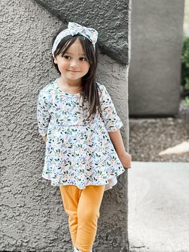 fioukiay Girl Fall Winter Clothes Toddler Girls Spring Outfits Baby Girl Floral Top with Pants Clothing Sets2