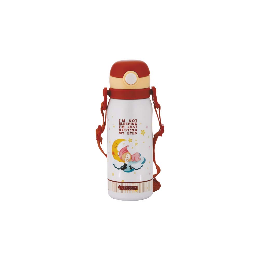 Dubblin Donut Stainless Steel Double Wall Vacuum Insulated BPA Free Water Bottle for Kids with Anti Skid Bottom & Leak Proof Lid, Sports Thermos Flask Keeps Hot 6 Hours, Cold 12 Hours (Brown 450 ML) (B08HJGRP3S) Amazon Price History, Amazon Price Tracker