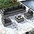 VONZOY Outdoor Patio Furniture Set 7 Pieces Sectional Rattan Sofa Set, PE Wicker Patio Conversation Set with 6 Seat Cushions and 1 Tempered Glass Table and Furniture Cover, Black