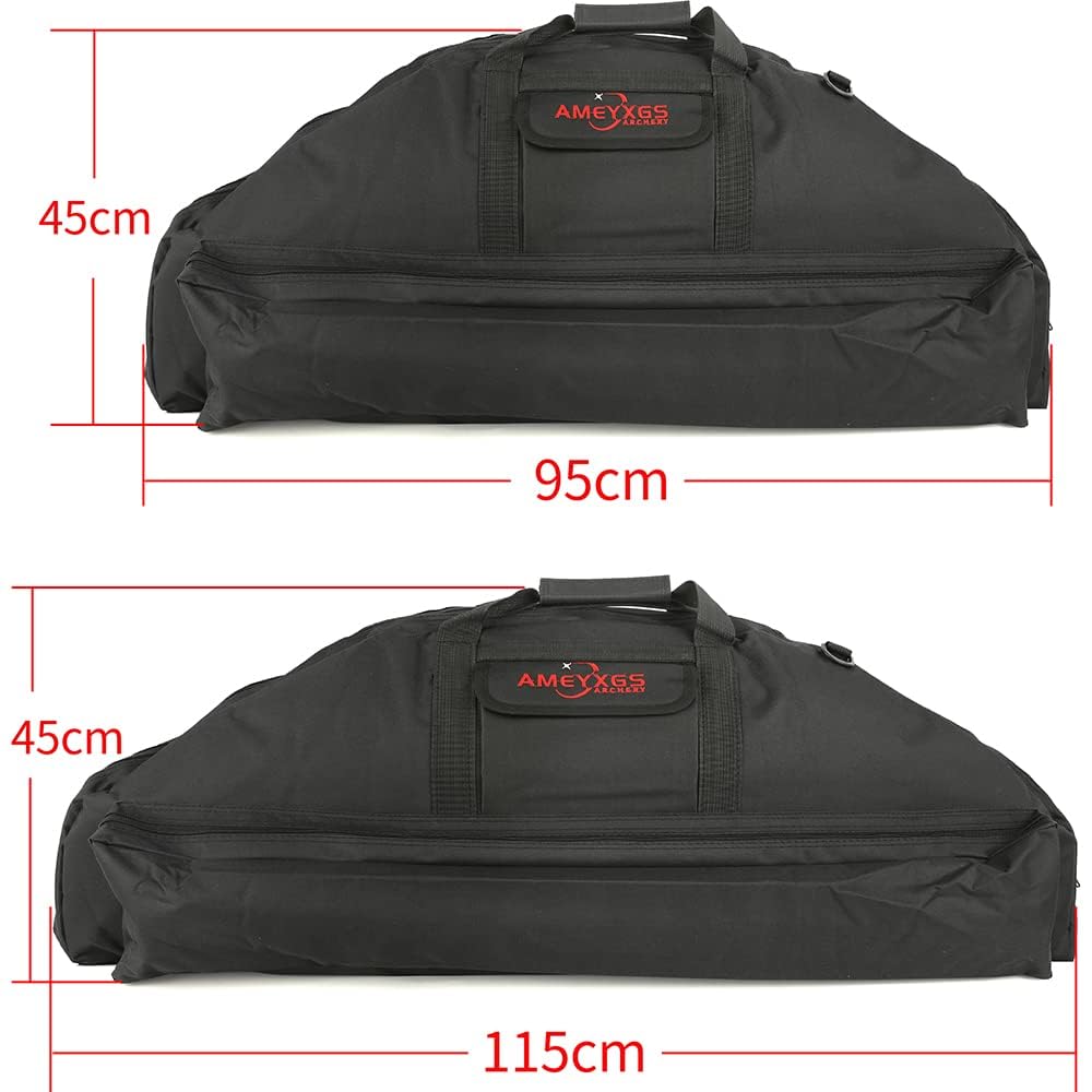 wolfman 115cm étui pour Arc à Poulies Sac Souple pour Arc à Poulies avec Flèche Et Accessoires Poche et Sangles de Sac à Dos