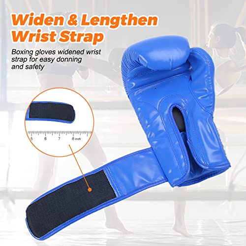 Limmax Boxing Training Gloves Pro Sparring Gloves For Men Women Heavy Punching Bag Gloves Mma Fighting Gloves Kickboxing Martial Arts Gloves For Mma Thai Training Ufc For Men Blue 12Oz #TOP2