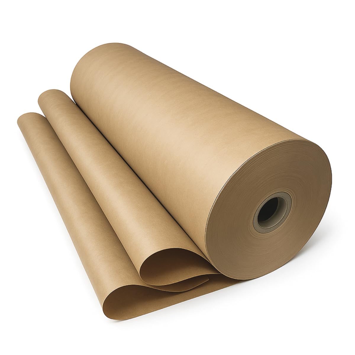 verpacking papel kraft 70 g/m2 en rollo 75 cm x 300 m marrón [tamaño a elegir] papel de embalar para envolver regalos manualidades mudanza y relleno