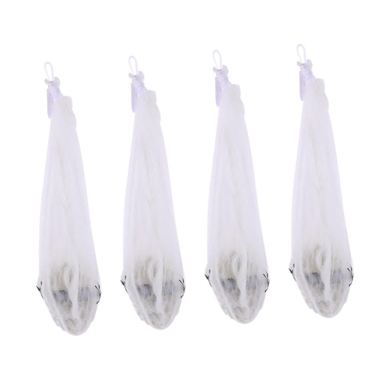 Garneck 4 Pezzi Fantasma Appeso Di Halloween Halloween Fantasma Scheletro Strisciante Decorazione Fantasmi All'aperto Arredamento Garza Branchia Casa Decorazione Stoffa