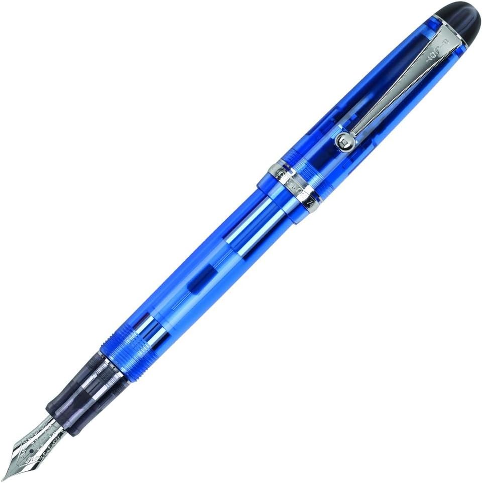 PILOT Custom 74 Fountain Pen, Blue Barrel, Fine Nib (60695)