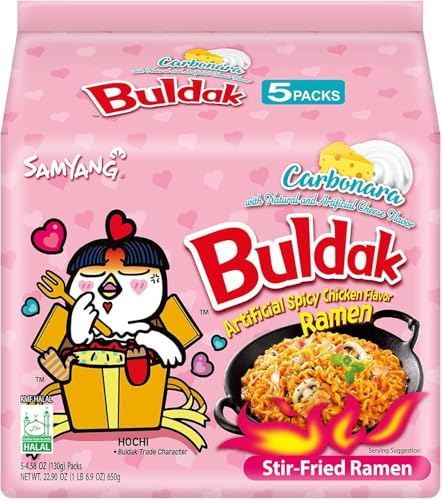 Limited Edition Samyang Carbo Buldak Super Hot Spicy Noodle 5 PACKS