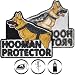 Hooman Protector Hunde aufnäher Taktisches Morale Aubügler | Hundeführer Trainingshund Wachhund Patch | Geschenk für Hundebesitzer/Tierliebhaber | 80x70mm