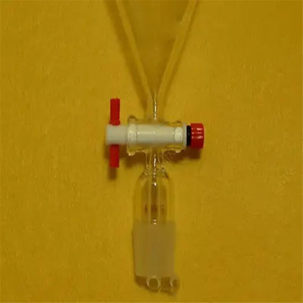 Embudo de separación de vidrio 24/29 de 250 ml for laboratorio, material de laboratorio de PTFE
