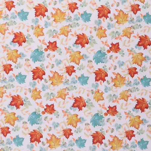 Mook Fabrics Collection Fabric [45in. Wide] – 100% Cotton Material for Quilting, Home Decor Accents | Arts, Crafts & Sewing, Falling Leaves Ivory Cut by The Yard