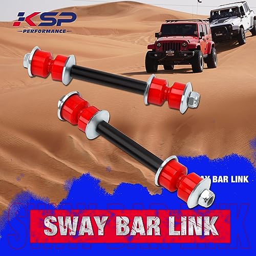 KSP Suspension Stabilizer Bar Link for Chevy GMC Silverado Sierra 1500, Front Sway Bar End Link for Escalade Avalanche Suburban Tahoe, Aftermarket Sway Stabilizer Bar Link Replace OE K700538 K700432