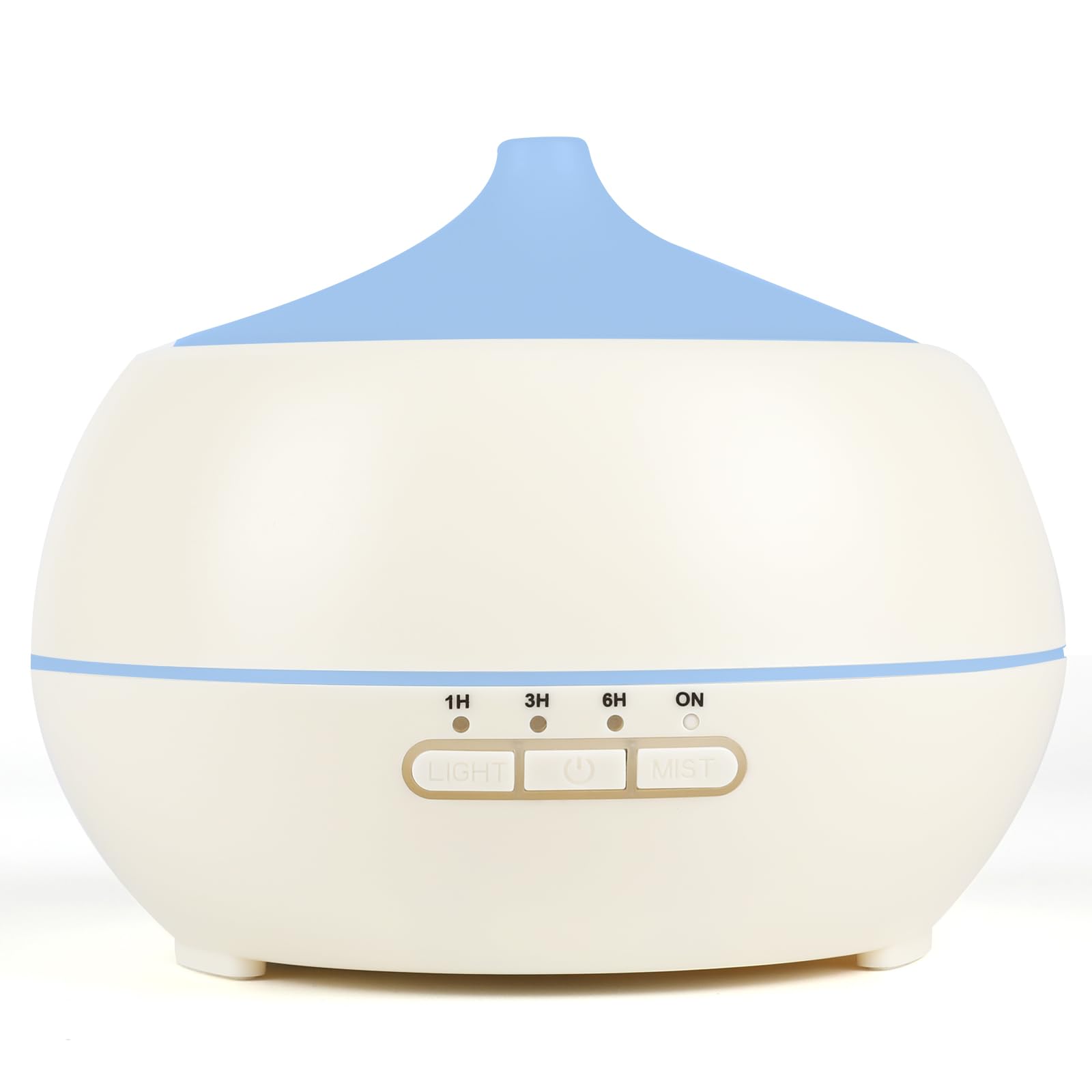HAPPTWS 500ML Essential Oil Diffuser - BPA Free Ultrasonic Aromatherapy Diffuser, with 7-Color Lights - Waterless Auto Shut Off - Milky white