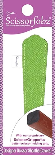 Miniatura 6 de SCISSORFOBZ Fundas protectoras de diseñador para tijeras pequeñas de bordado, diseño de panda dorado amarillo brillante metálico #SS-310