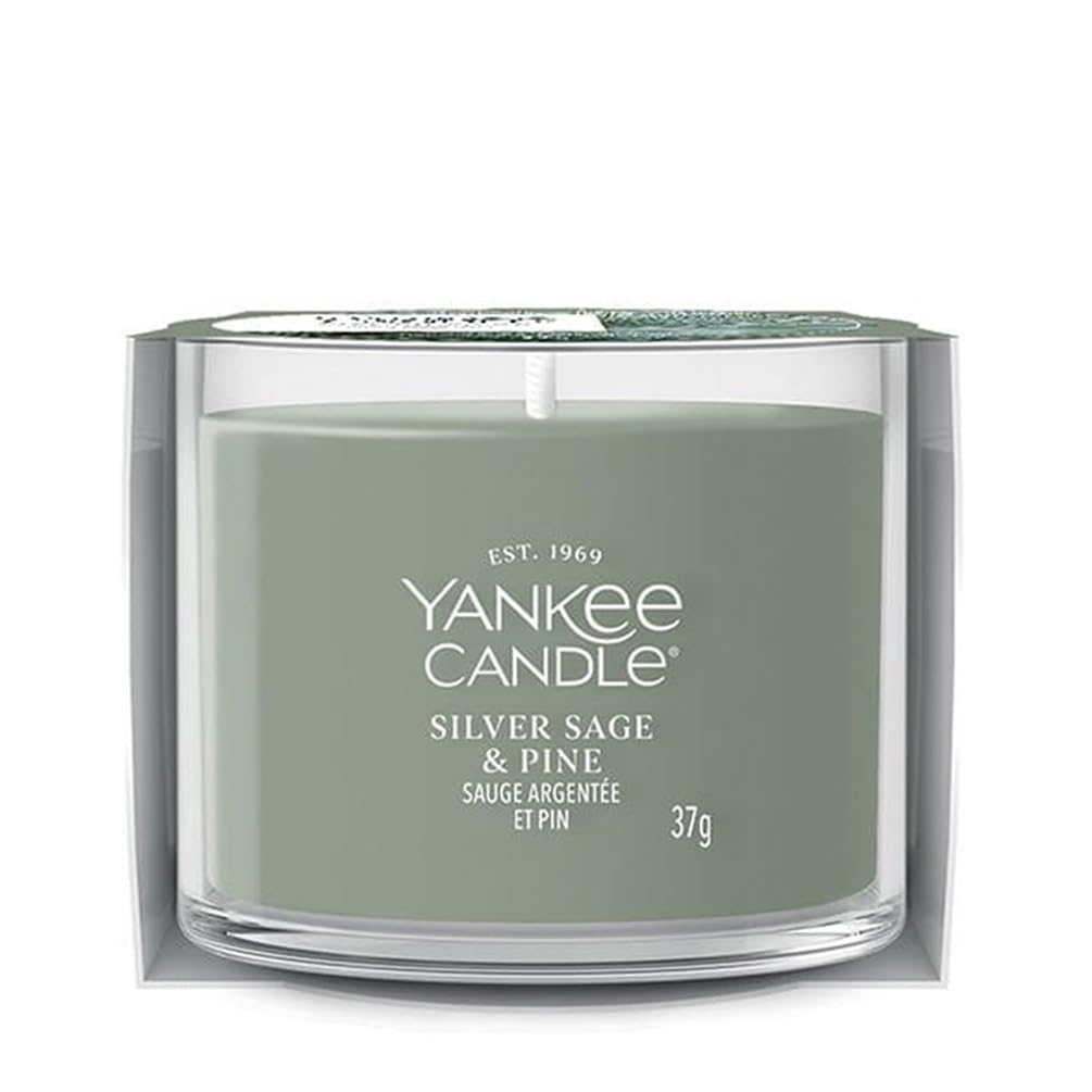 Silver Sage & Pine Candle Yankee Candle, Green | Woody