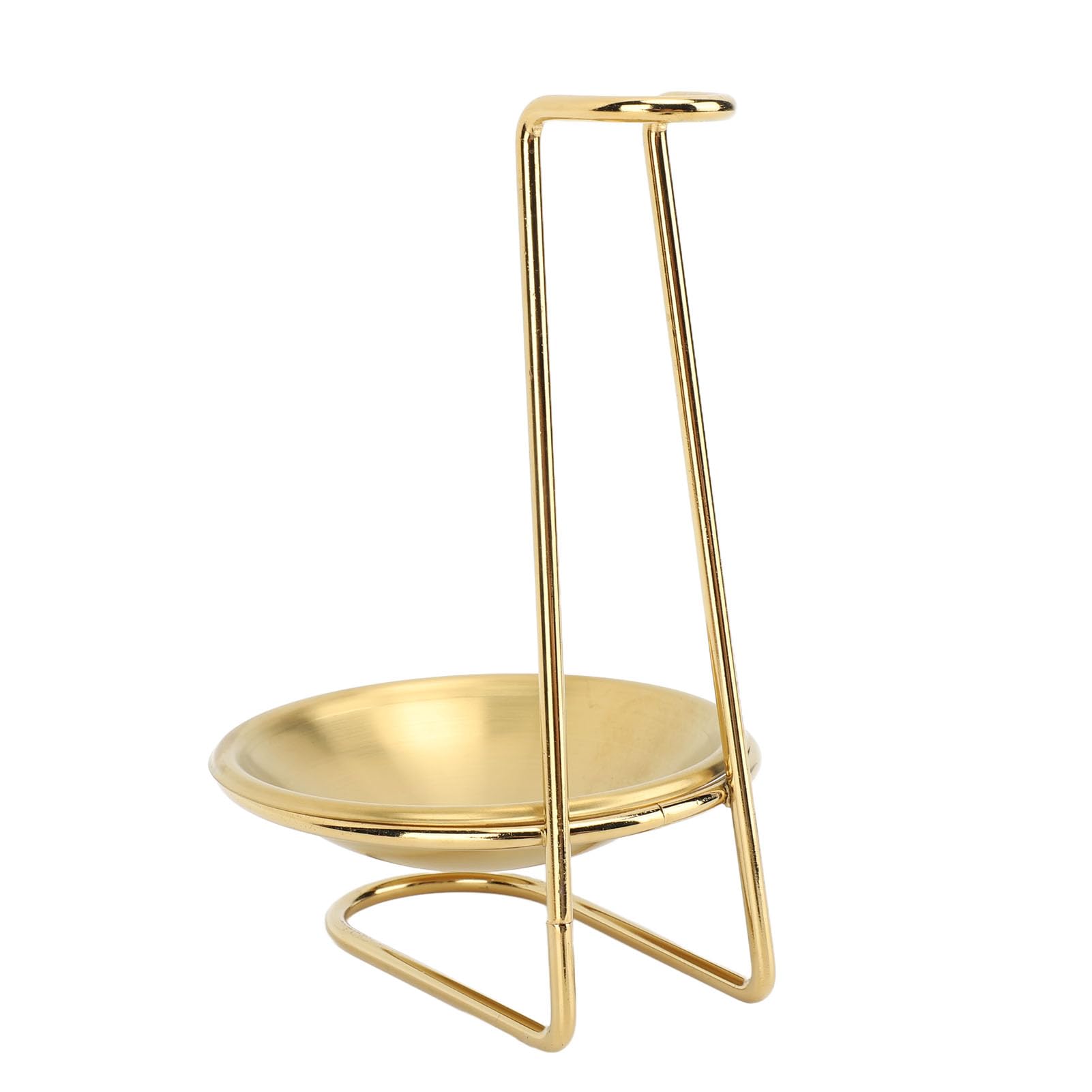 Vertical Soup Ladle Holder, Stainless Steel Cutlery Racks, Ladle Stand, Keep Kitchen Dining Table Tidy, Organizer for Utensils, Space Saving Modern Design Tool (Golden with 1