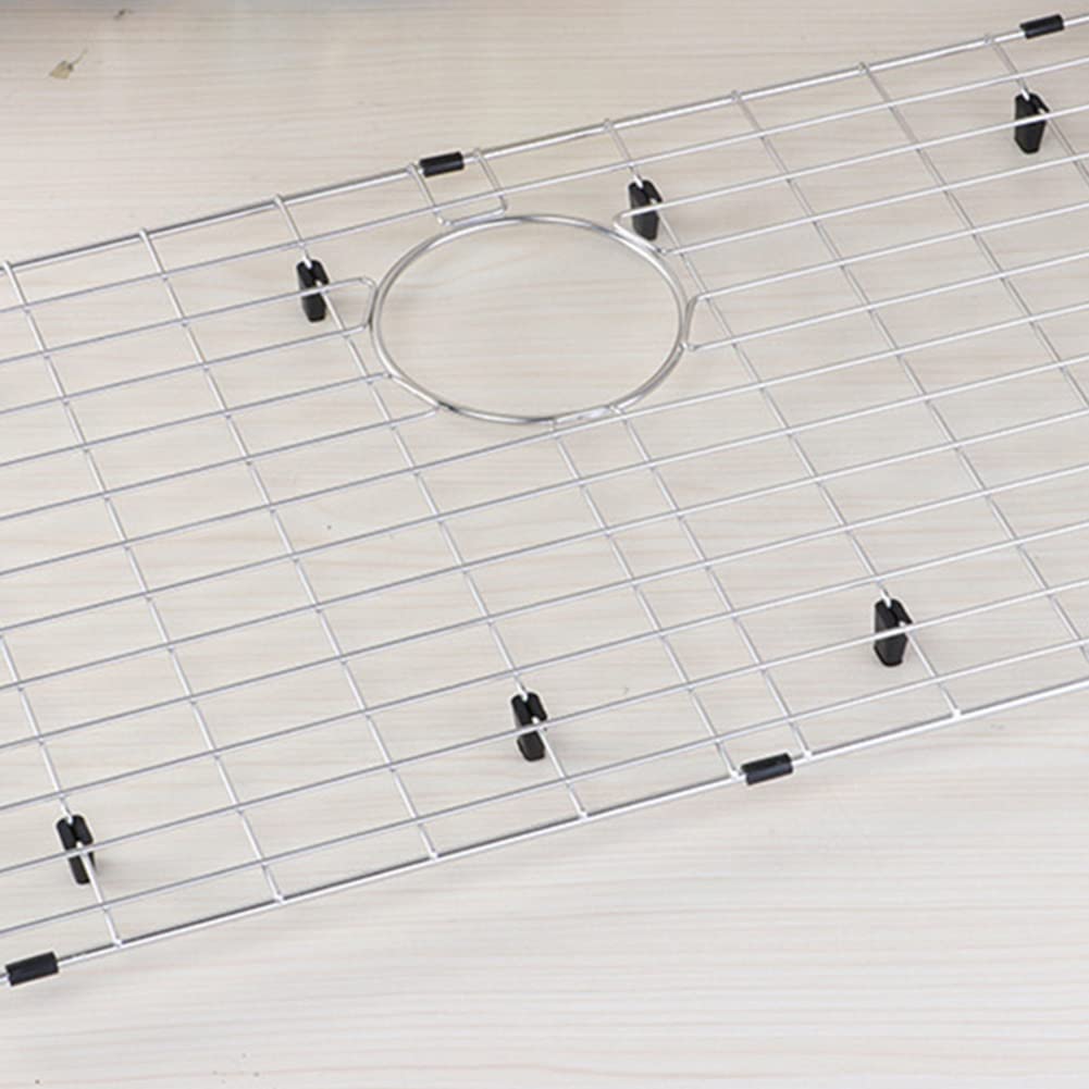 1 grille inférieure d'évier en acier inoxydable et protecteurs d'évier pour évier de cuisine avec