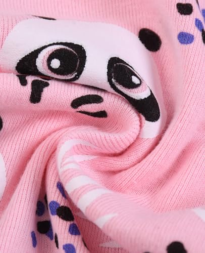 Benaive Girls Summer Pajamas 4 Pieces 100% Cotton Girls PJs Short Sets Kids Sleepwear Size 2T-12 Years3