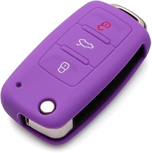 Miniatura 2 de 9 moon Silicone Remote Flip Key FOB Silicone Case Cover for VW Volkswagen New