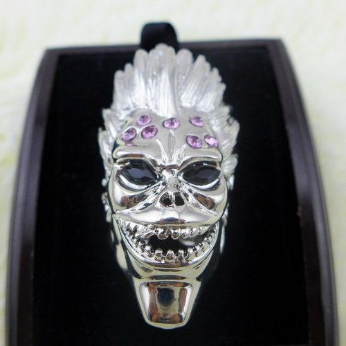 Finger Ring of Death Note L Jewelry Knuckle Punk Rock Gothic Cosplay Vintage Joint Rings (purple)