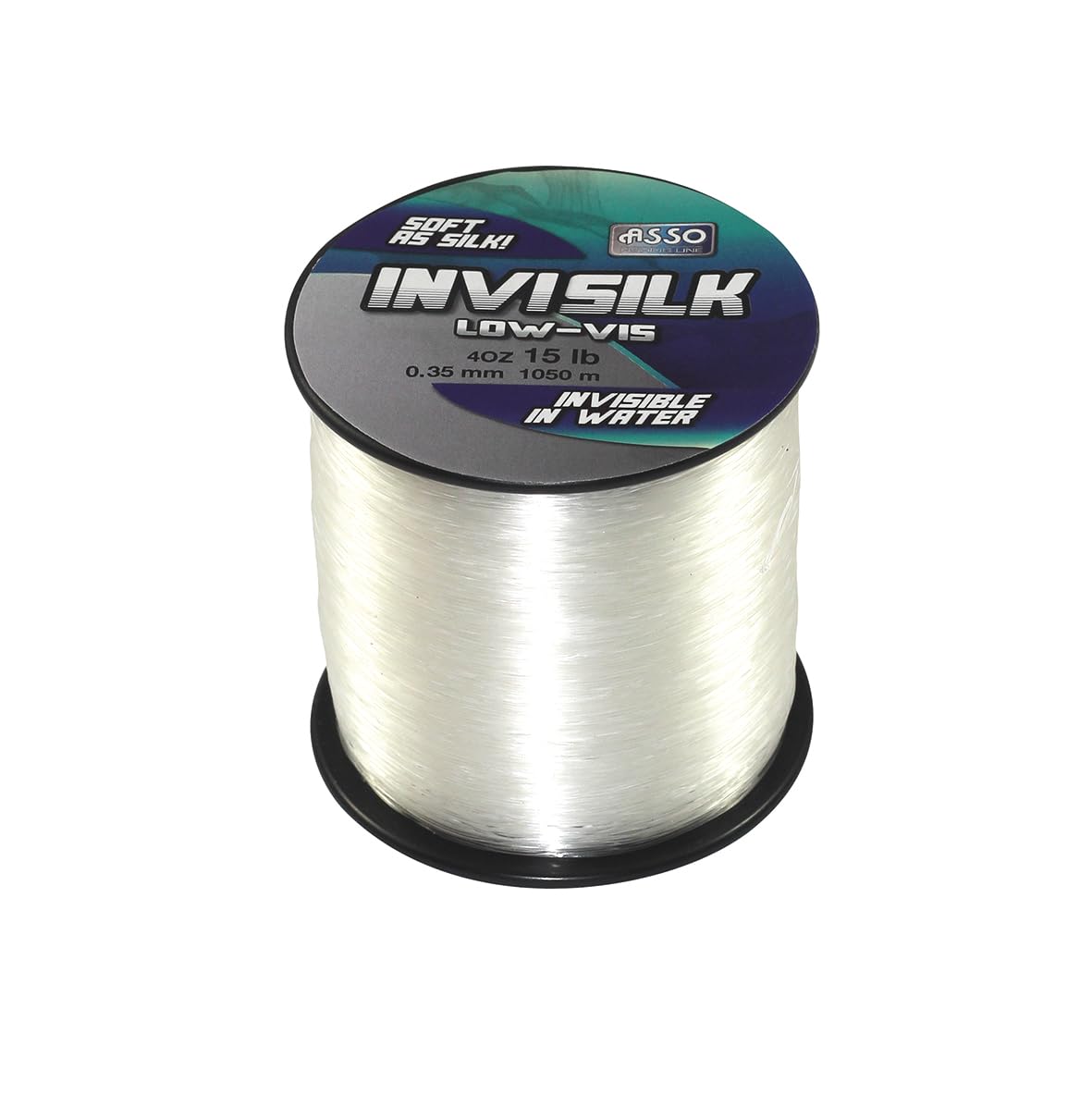 Asso Invisilk 4oz (Clear, 25, Pounds)
