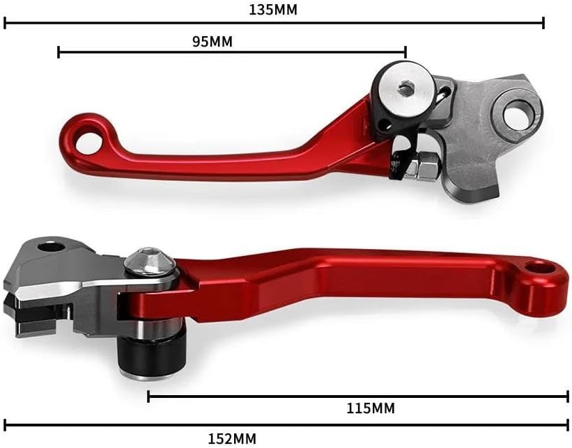 Grip Brake Clutch Lever for YZ250F for YZ-250F for YZ-250 F for YZ 250F for YZ 250 F 2007 2008 Motorcoss Pivot Foldable Brake Clutch Levers(A Pair Blue)