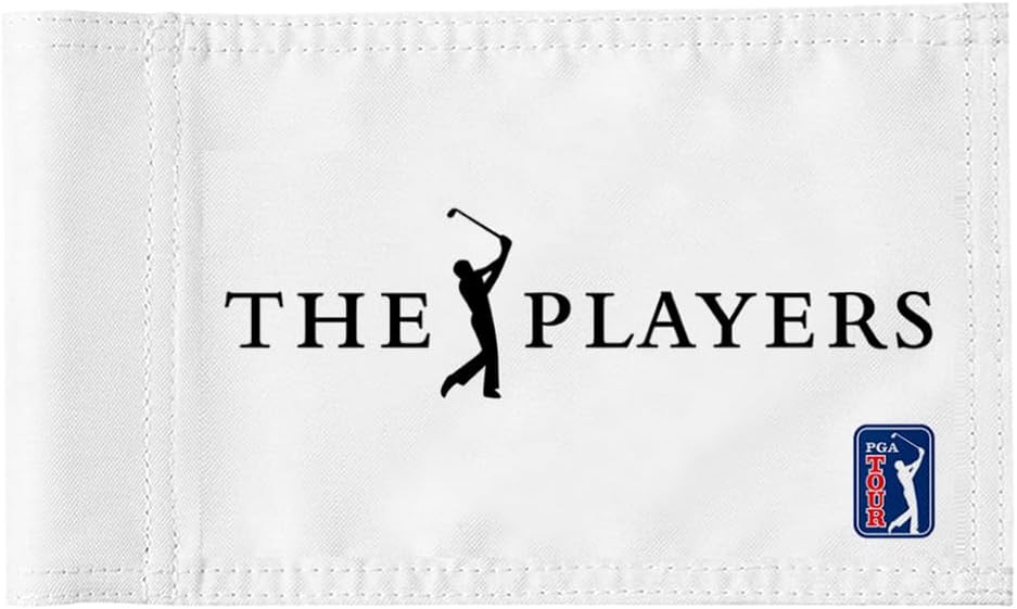 Golf Players Golf Pin PGA Flag Practic Putting Green Golf Flag For Backyard Garden Double-Sewn 600D Nylon Miniature Pin Flag Regulation Tube Flag (Yellow 20"x13")