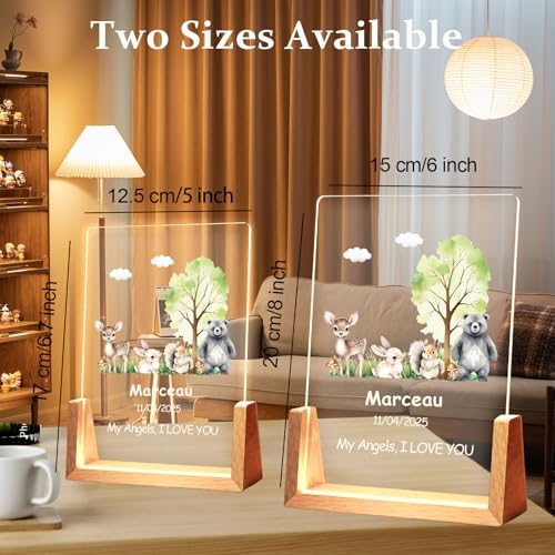 Lámpara de mesa LED personalizada en acrílico miniatura 2