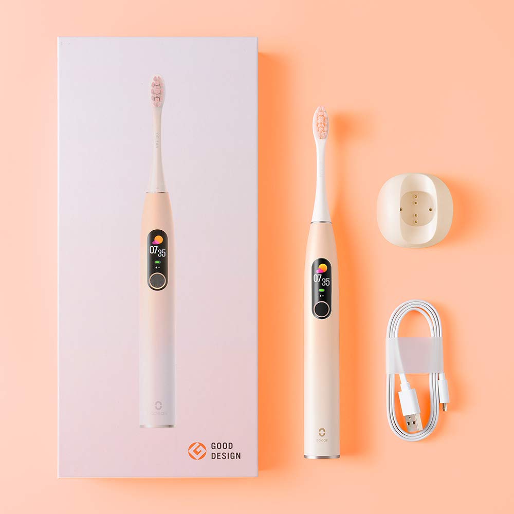 Oclean X Pro Cepillo de Dientes Sónico Inteligente Cepillos de Dientes Eléctricos (X Pro Rosa)