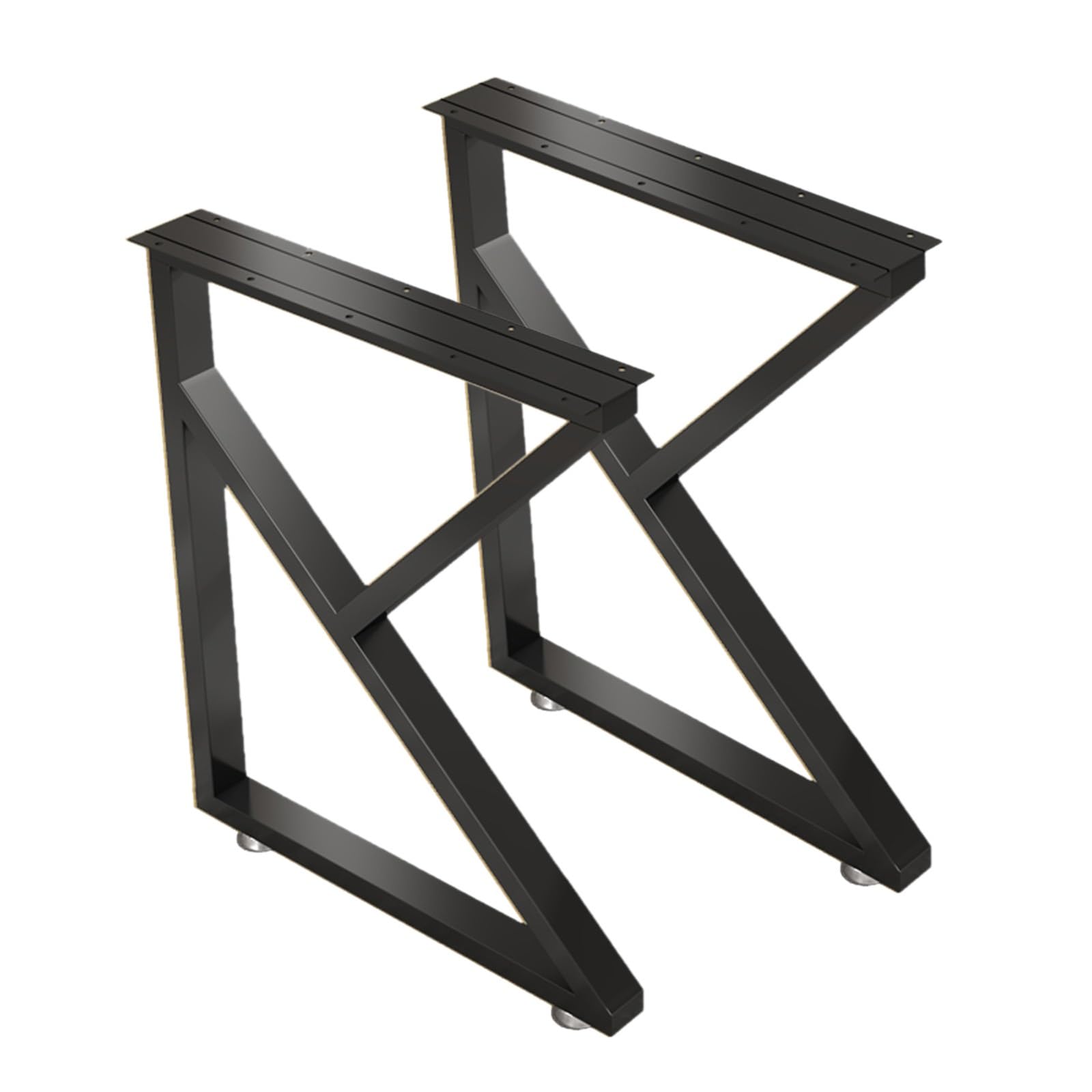 KFGISD, Heavy Duty Metal Bench Legs, Replacement Multiple Uses, for DIY Furniture End Tables Side Tables ，Metal Furniture Legs(Black,35 * 60cm/13.8 * 23.6in)