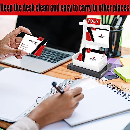 Sdmihan Sold Sign Card Holder For Business ,Business Card Storage And Display Office Reception Tabletop ,Holds 3.5 X 2 Inch Cards For Business #TOP7