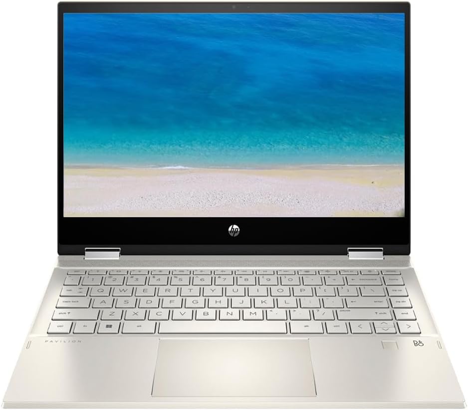 Pavilion X360 2-in-1 14" FHD IPS Touch-Screen Laptop Computer, Intel 11th Generation Core i5-1135G7, 8GB Memory, 256GB NVMe SSD, Intel Iris Xe Graphics, Windows 11 Home, Warm Gold - 14-dw1013dx