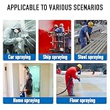 KiwiHood High-Pressure Airless Paint Sprayer, 1600W Electric Paint Machine with Adjustable Pressure, 16.4ft Hose, 2.5L Hopper, for Indoor and Outdoor Walls, Furniture, Ceilings - Image 6