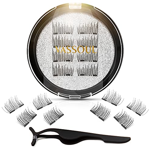 Dual Magnetic Eyelashes, Half Lash, 0.2mm Ultra Thin Magnet, Ligh...