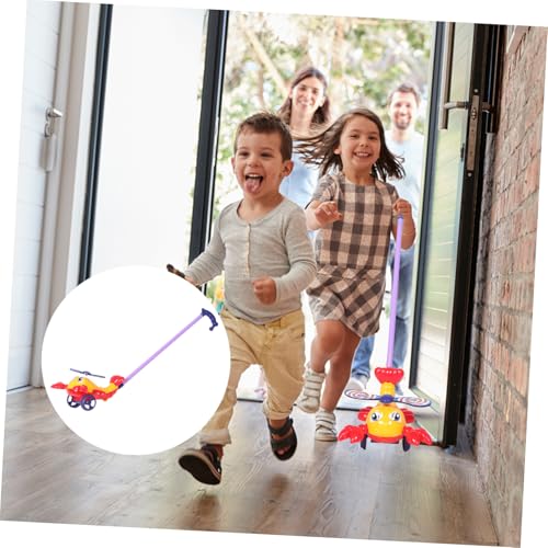 ifundom Cartoon Lobster Push and Pull Walking Toy for Toddlers Developmental Toy Balance and Coordination for Boys and Girls Random Color - Thumbnail 6