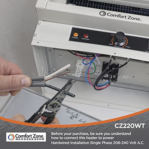 Comfort Zone CZ220 Hard-Wired Ceiling Mount Garage Electric Space Heater thumb #1