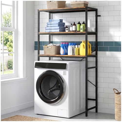 Opiniones de lavadora y secadora juntas los preferidos por los clientes. 48 Alma Hogar 180 CM Estante de Almacenamiento Lavadora y Secadora,Mueble Paras Lavadora Espacio de Almacenamiento de Tres Niveles,Muebles para Baño,Adecuado para Baños y...