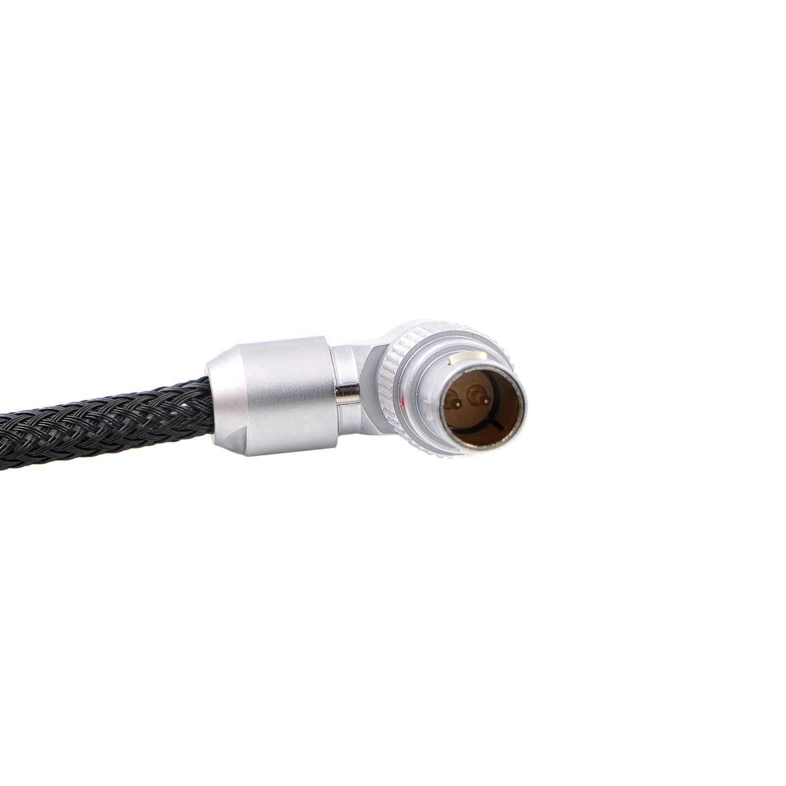 Alvin's Cables Red-Komodo V-Mount kabel zasilający, obrotowy, 2-pinowy męski do regulowanego kąta prostego, 2-pinowy męski przewód do monitora SmallHD, 45,7 cm
