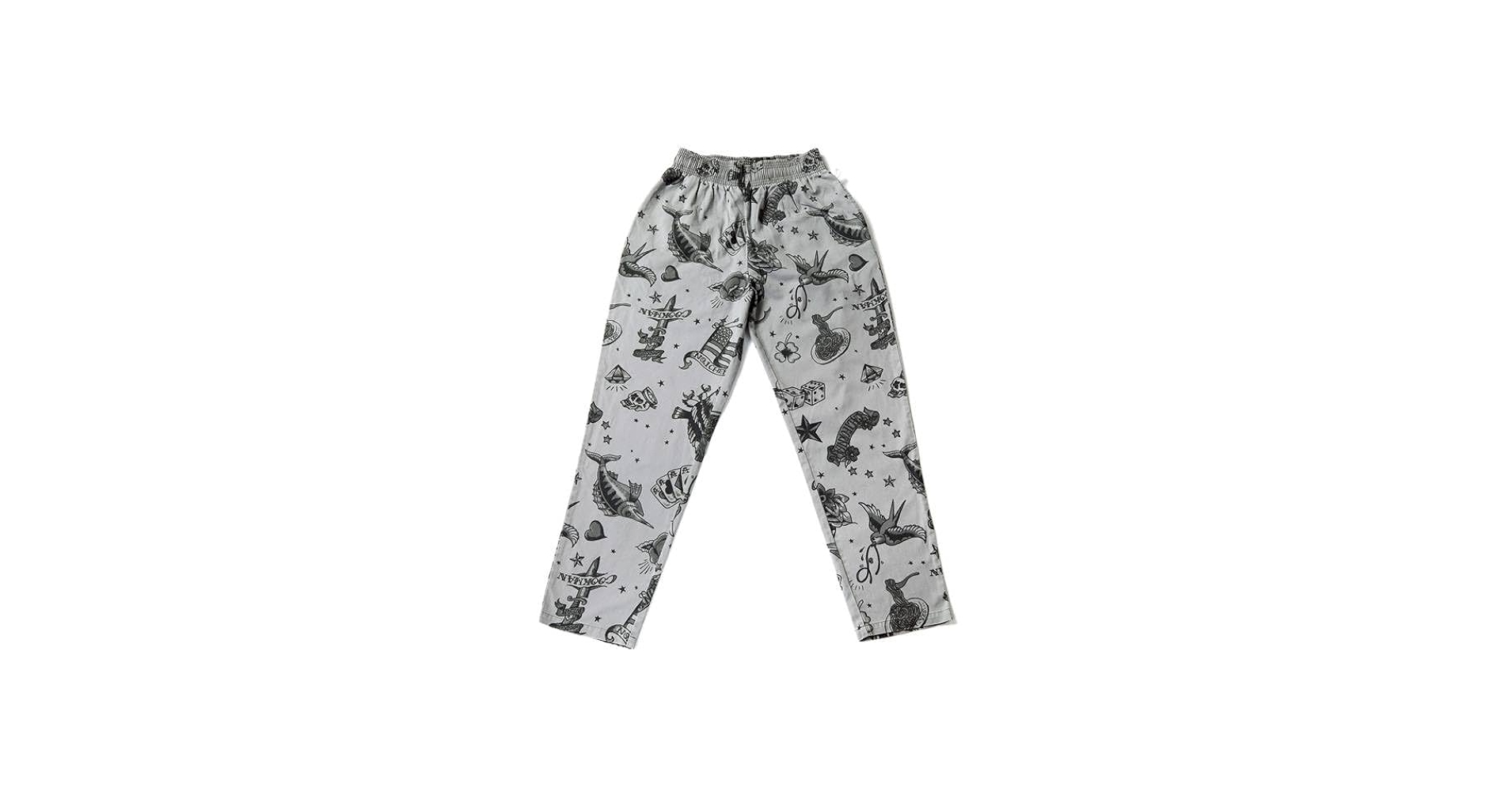 クックマンシェフパンツ オールドタトゥー柄 XL グレー Amazon.co.jp: [クックマン] Chef Pants シェフパンツ Old