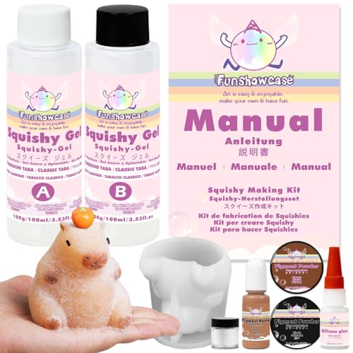 Kit Fai Da Te Per Squishy A Forma Di Criceto - Con Stampi In Silicone, Gel Siliconico E Decorazioni - Foto 3