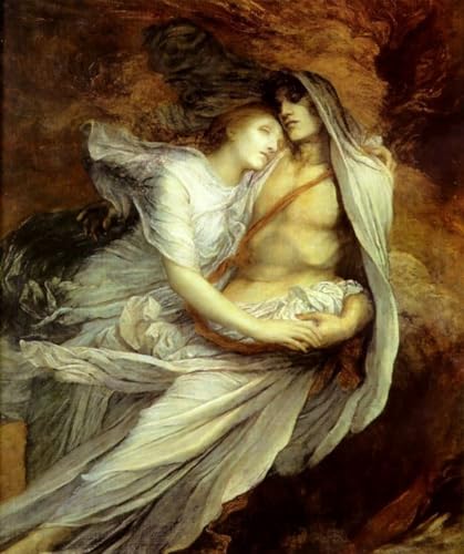 Affiche Pablo et Francesca Watts : tableau romantique pour grand salon élégant