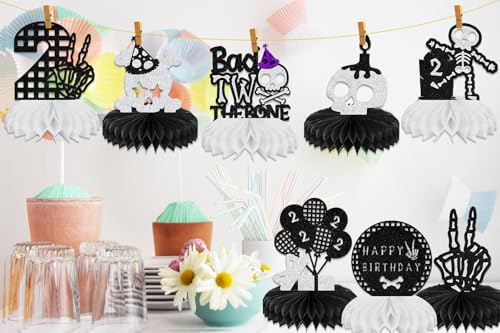 Kit centre de table nid d'abeille pour réussir un buffet d'anniversaire 2 ans